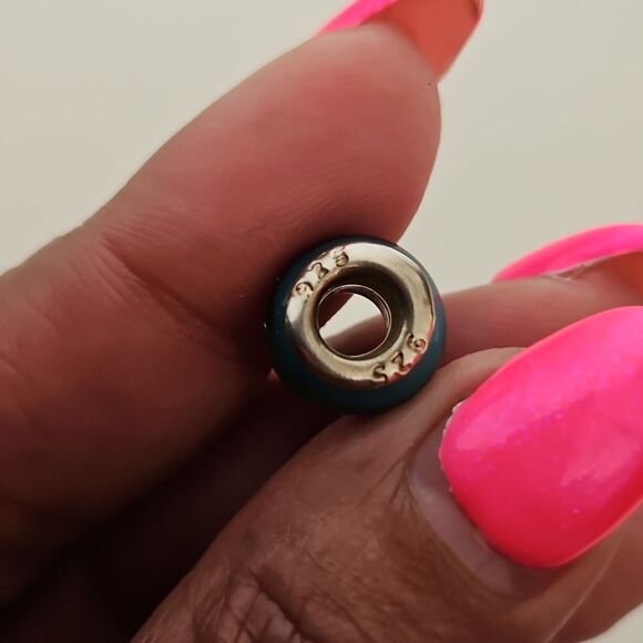 Murano Glass Bead 925 Charm Blue - Picture 16 of 16